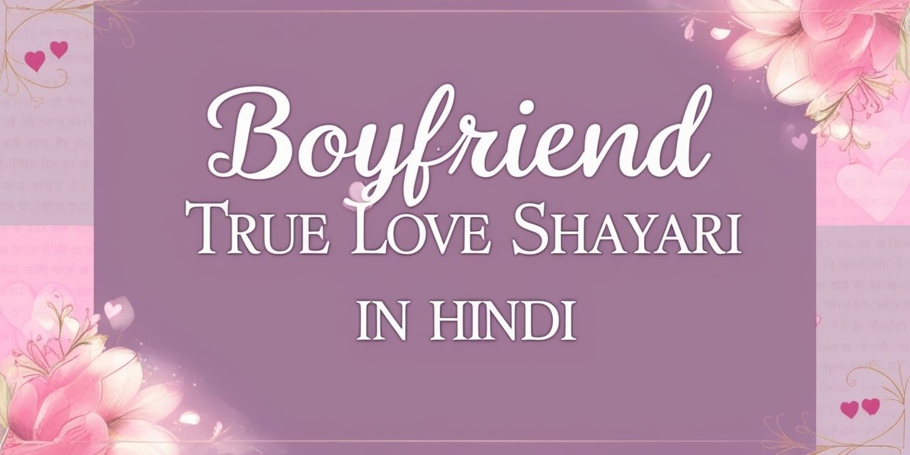 Boyfriend True Love Love Shayari In Hindi